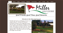 Desktop Screenshot of millergolfcourse.com