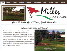 Tablet Screenshot of millergolfcourse.com